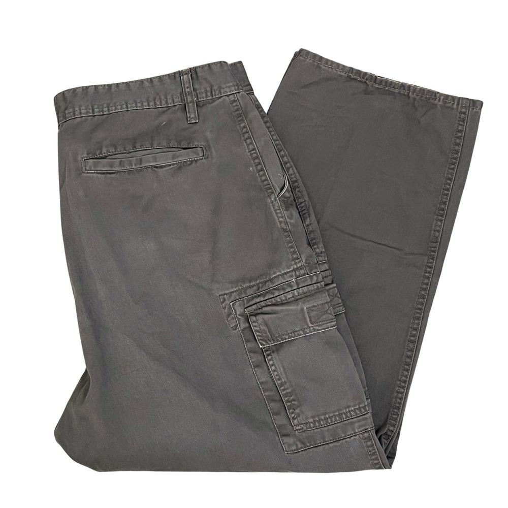 George & Martha Mens Cargo Pants 40x28 Brown Cotton Straight Gorpcore Workwear